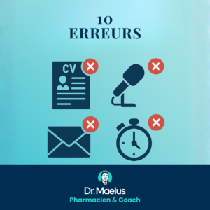 10 Erreurs qui bloquent ton premier job pharma​